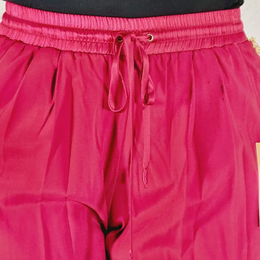 Ramy Brook Crop Jogger Pants Women's Chili XS Drawstring New